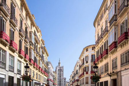 西班牙马拉加老街历史建筑图片