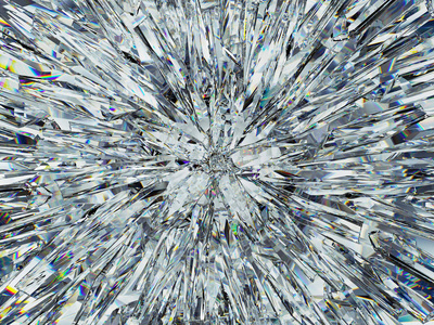 宝石或钻石纹理特写和万花筒照片