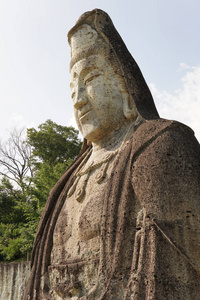 古老的 面对 信仰 宗教 佛陀 艺术 雕塑 巨人 雕像 崇拜