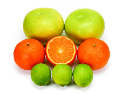 柑橘 石灰 普通话 柠檬 果汁 切片 维生素 水果