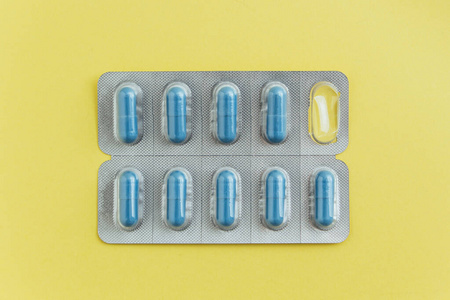 一个药丸不见的胶囊泡罩包装图片