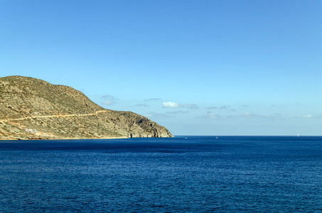 海景，碧水蓝天，希腊