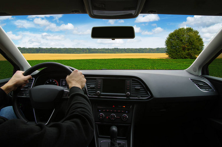  man inside the car 