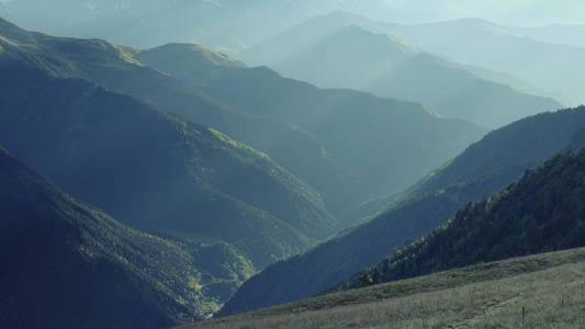 阿尔卑斯山 环境 山谷 全景 太阳 丘陵 日出 旅游业 轮廓