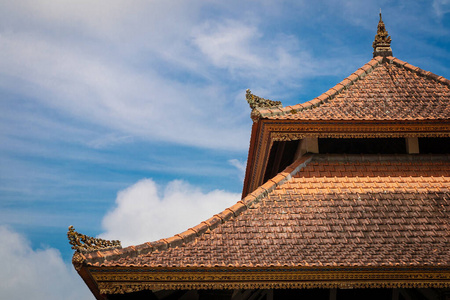 巴厘岛寺庙屋顶