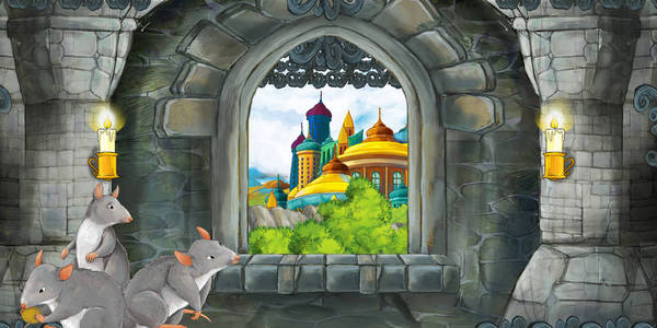 宫殿大厅卡通图片