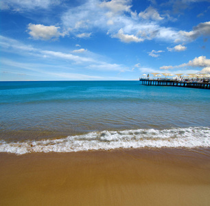 beach and sea 