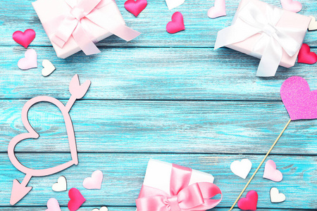 周年纪念日 浪漫的 桌子 生日 礼物 纸张 箭头 季节 包裹