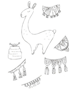 秘鲁 雕刻 羊驼 弗莱里 可爱的 喇嘛 性格 古老的 美洲驼
