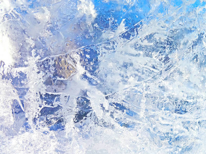 五彩缤纷的冰纹