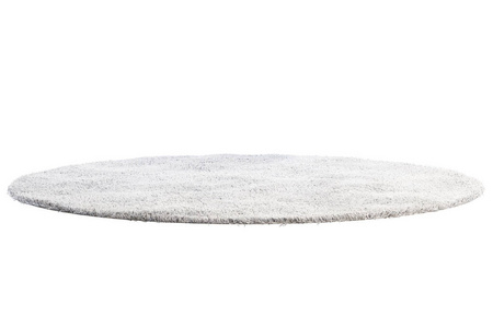 现代浅灰色高绒地毯.三维渲染照片