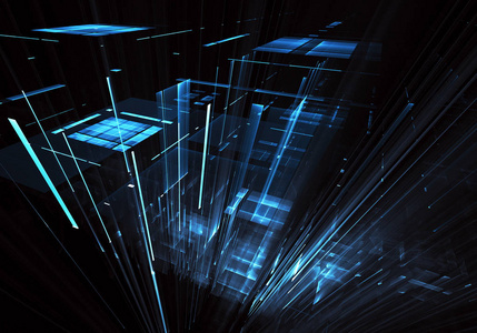 分形背景用于创意和设计项目.技术分形.抽象三维插图照片