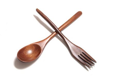 木制叉子和勺子