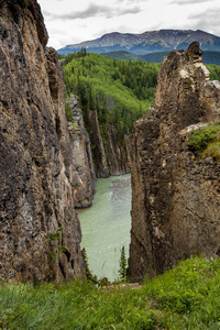 流动 加拿大 自然 悬崖 岩石 采石场 阿尔伯塔省 风景