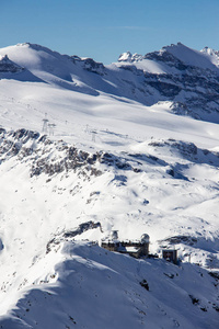 GornergratZermatt景观完美滑雪阳光蓝天