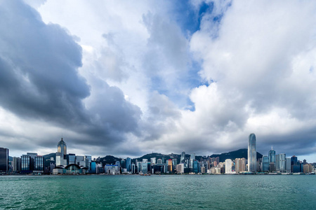 中国香港维多利亚港景观