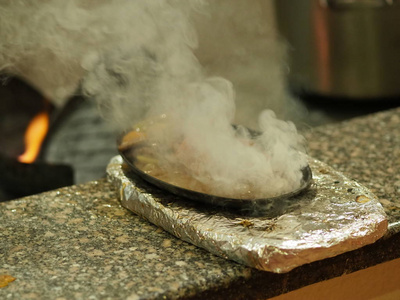 热的 傍晚 餐厅 木柴 壁炉 篝火 木材 自然 烹饪 能量