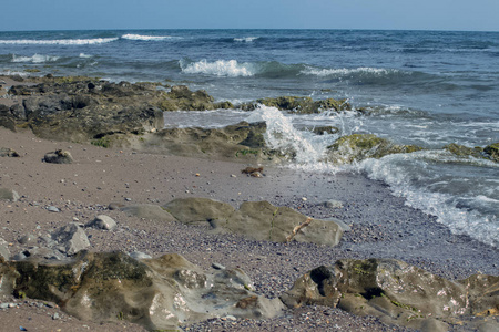 海滩 旅行 海岸线 美丽的 岩石 欧洲 旅游业 假期 海岸