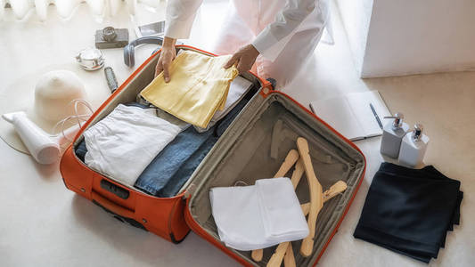 为度假或旅行做准备.照片