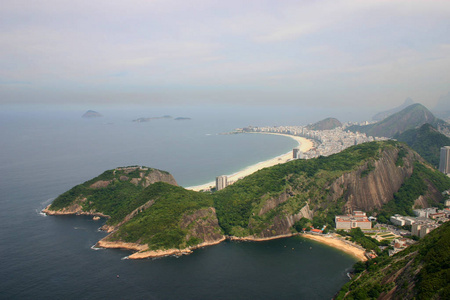 见解 海滩 海滨 景象 巴西 远景 全景图 科帕卡巴纳