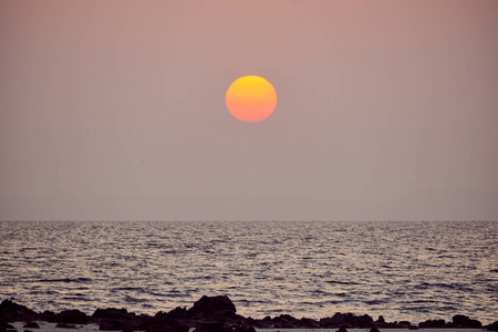 海滩 目的地 泰国 自然 夏天 海湾 假日 放松 公司 日落