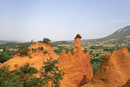 美丽的 自然 普罗旺斯 小山 公园 旅行 法国 形成 风景