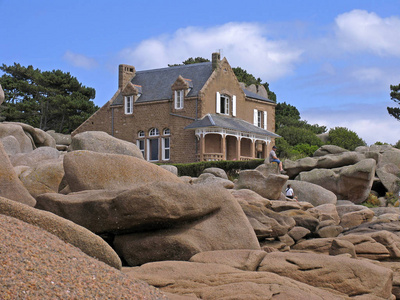巨石 岩石 建筑 法国 房子 石头 布列塔尼