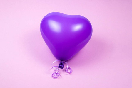 Purple ballon on purple background. 