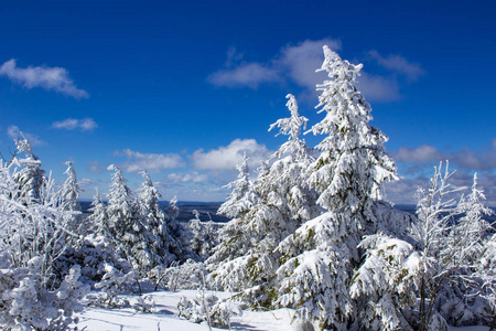 Fichtelberg Oberwiesenthal冬季景观