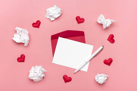 浪漫 浪漫的 复制 桌子 卡片 邀请 纸张 礼物 通信 颜色