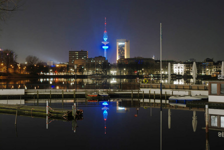 海港 大都市 镜像 德国 水域 城市 汉堡 闪耀