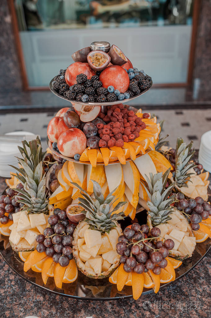 婚礼桌上的水果