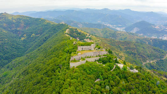 Genoa, Italy. Forte Sperone is a key point of the 19thcentury G