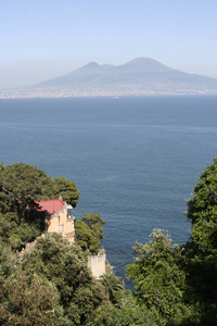 地中海 瓦肯 全景图 海湾 远景 乡村 火山 海洋 自然