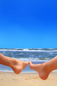 假日 锁定 海滩 器官 假期 夫妇 海洋 休息 疗养 苍穹