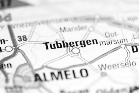 塔伯根。地图上的荷兰