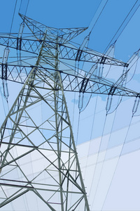 塔架 传导 干线 电线 行业 危险 发电机 权力 能量 传输