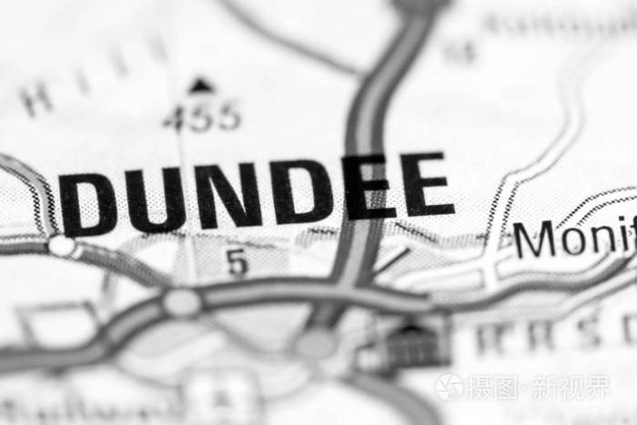 邓迪地图上的英国