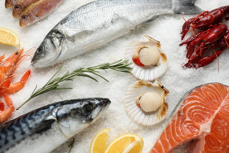 海鲜 迷迭香 特写镜头 水产养殖 食物 奢侈 对虾 桌子