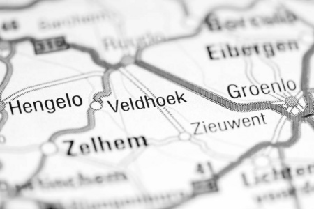 韦尔霍克。地图上的荷兰