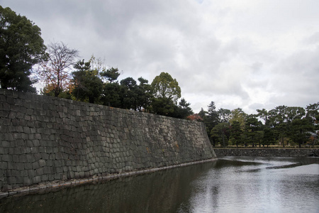 京都秋色缤纷的日本城堡