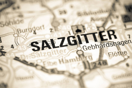萨尔茨基特。地图上的德国