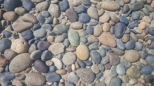 太平洋鹅卵石岩石照片