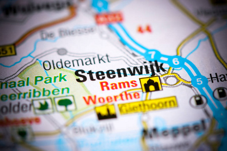 斯特恩威克。地图上的荷兰