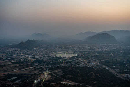 风景 旅行 暮光 鸟瞰图 亚洲 市中心 全景图 城市 古老的