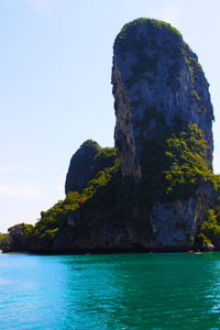 岩石 夏天 旅行 悬崖 海湾 天空 海岸 泰国 风景 假期