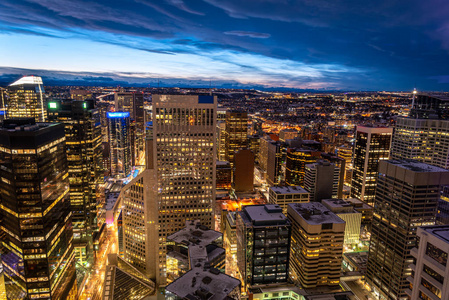 建筑学 摩天大楼 天空 加拿大 市中心 城市 天线 日落