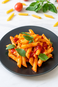 Penne pasta in tomato sauce 