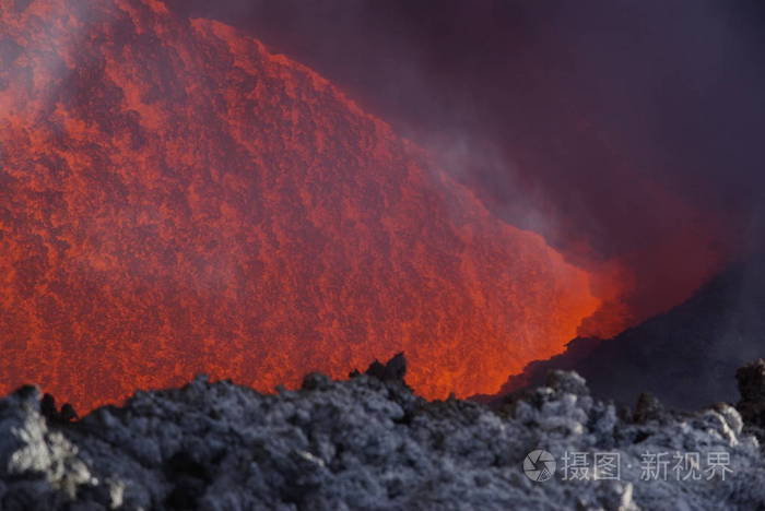 地质学 气体 火山作用 活动 熔岩 瓦肯 火山 埃特纳 陨石坑