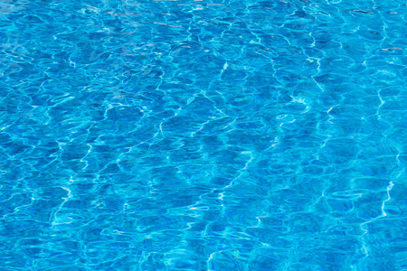 游泳池蓝色水面的抽象背景